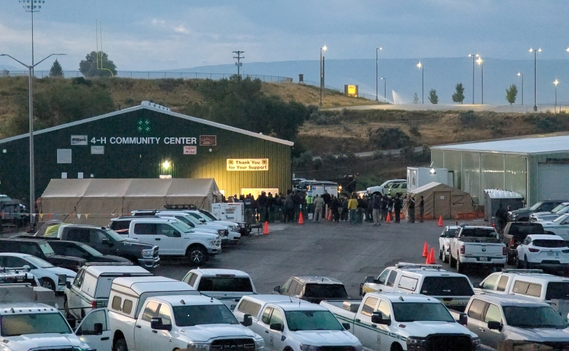 Incident Command Post, Lee and Elk Fires